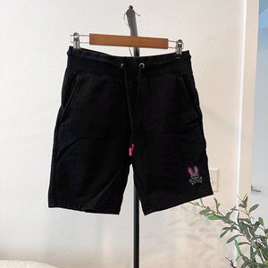 Psycho Bunny Drake Fleece Shorts Black | XS
